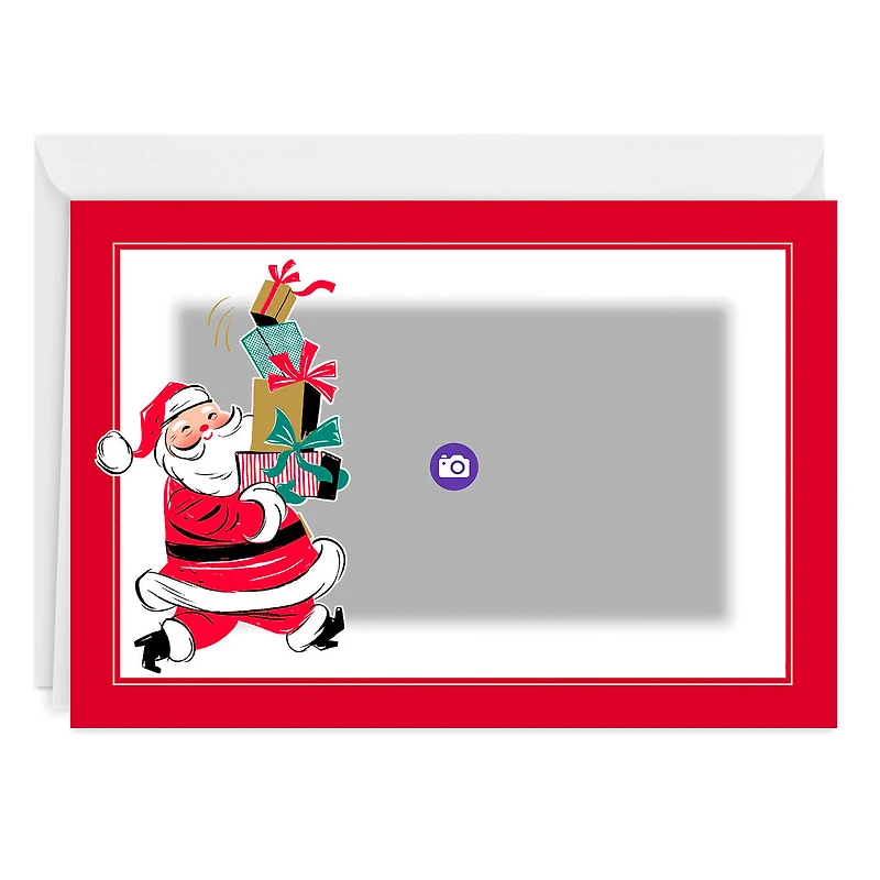 Vintage Santa With Gifts Custom Christmas Card for only USD 4.99 | Hallmark