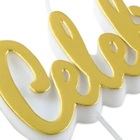 Gold Metallic "Celebrate" Birthday Candle for only USD 5.99 | Hallmark