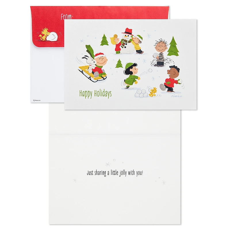 Peanuts Jolly Snow Fun Boxed Christmas Cards, Pack of 16 for only USD 15.49 | Hallmark