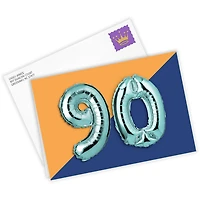90th Balloons Custom Birthday Card for only USD 4.99 | Hallmark