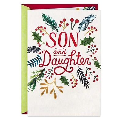 A Time for Counting Blessings Christmas Card for Son and Daughter-in-Law for only USD 5.59 | Hallmark