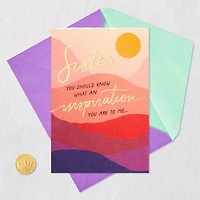 You're an Inspiration to Me Birthday Card for Sister for only USD 4.99 | Hallmark