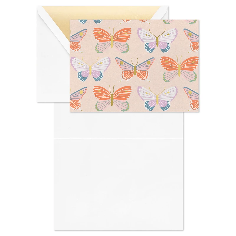 Butterfly Pattern Blank Notes, Pack of 10 for only USD 12.49 | Hallmark