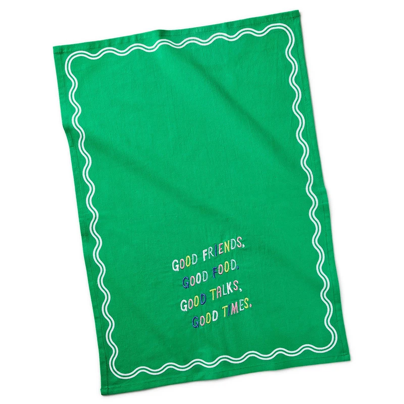 Good Friends, Food, Talks and Times Tea Towel, 18x26 for only USD 14.99 | Hallmark