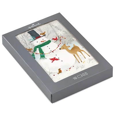 Snowman and Deer Boxed Holiday Cards, Pack of 16 for only USD 15.49 | Hallmark