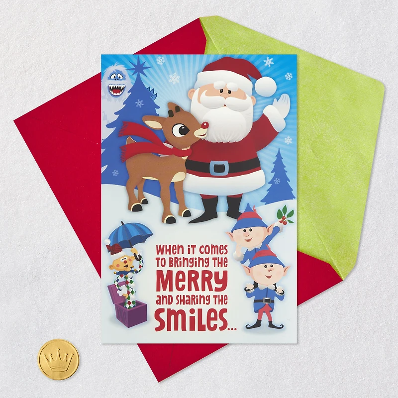Rudolph the Red-Nosed Reindeer® Bringing the Merry Musical Christmas Card for Kids for only USD 5.99 | Hallmark