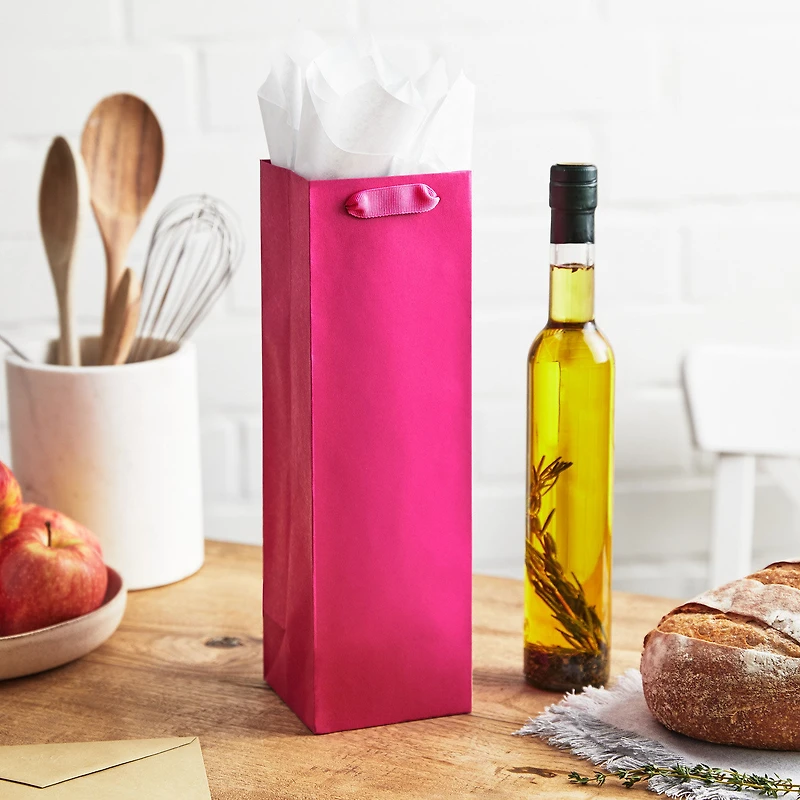 13" Hot Pink Wine Gift Bag for only USD 3.49 | Hallmark