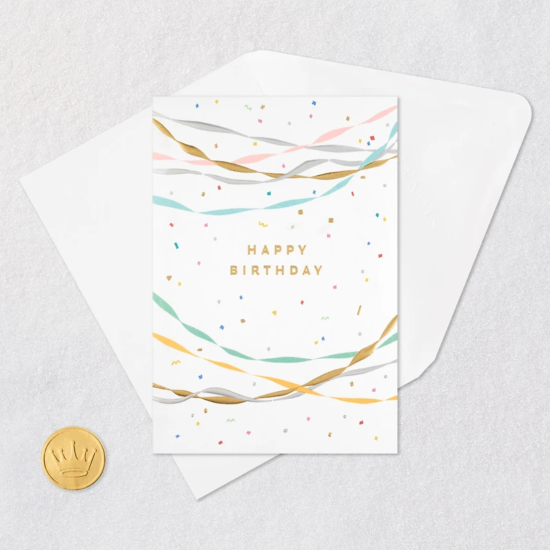Party Streamers and Confetti Blank Birthday Card for only USD 5.99 | Hallmark