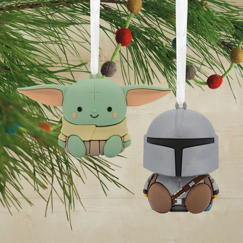 Better Together Star Wars: The Mandalorian™ and Grogu™ Magnetic Hallmark Ornaments, Set of 2 for only USD 14.99 | Hallmark
