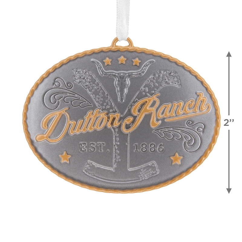 Yellowstone Dutton Ranch Belt Buckle Metal Hallmark Ornament for only USD 17.49 | Hallmark