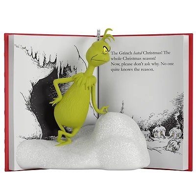 Dr. Seuss's How the Grinch Stole Christmas!™ A Sour, Grinchy Frown Ornament for only USD 19.99 | Hallmark