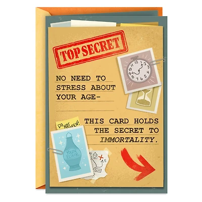 Top Secret Folder Funny Birthday Card for only USD 2.99 | Hallmark