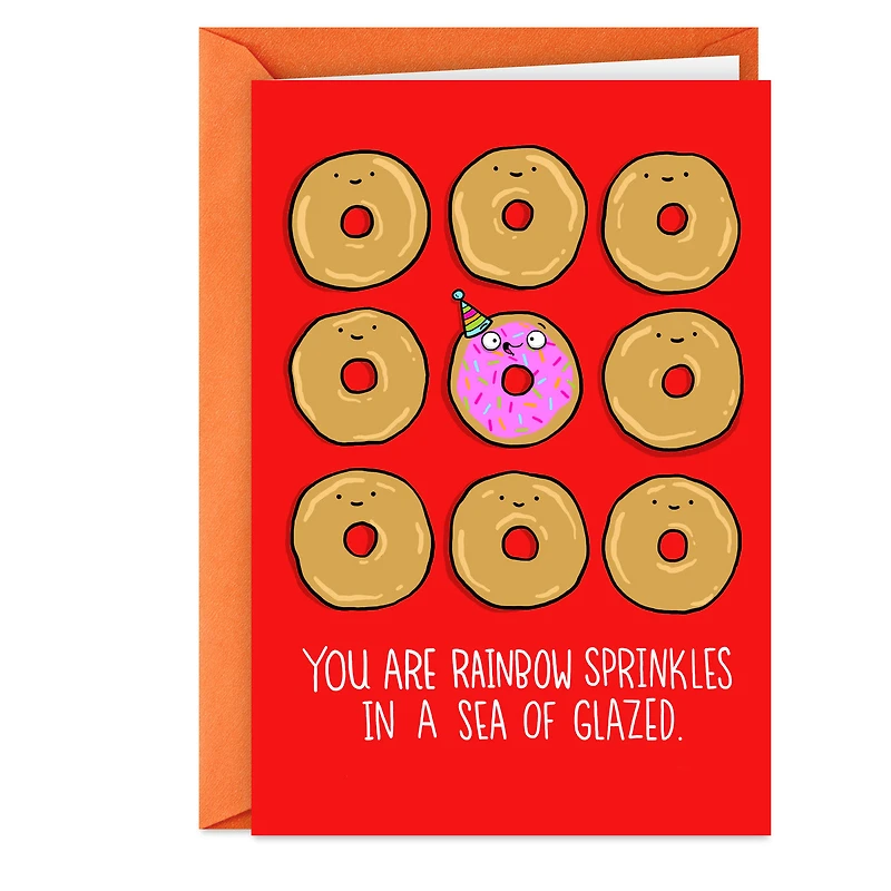 Rainbow Sprinkle Donut Birthday Card for only USD 3.99 | Hallmark
