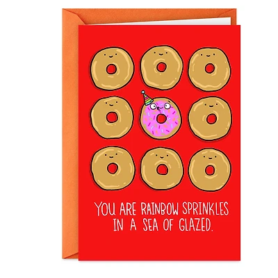 Rainbow Sprinkle Donut Birthday Card for only USD 3.99 | Hallmark