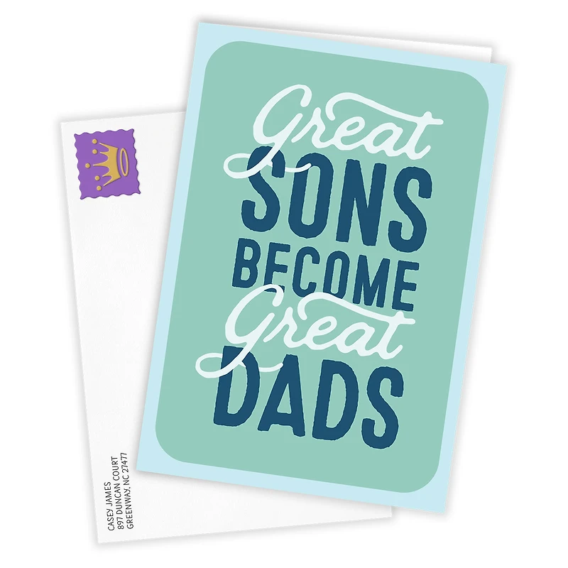 Great Sons Become Great Dads Custom Father's Day Card for only USD 4.99 | Hallmark