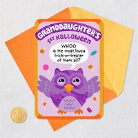 Whoo's the Most Loved 1st Halloween Card for Granddaughter for only USD 3.99 | Hallmark