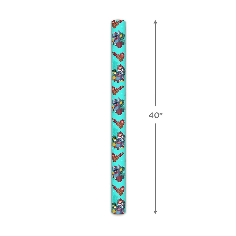 Disney Stitch on Blue Jumbo Christmas Wrapping Paper Roll, 70 sq. ft. for only USD 9.99 | Hallmark