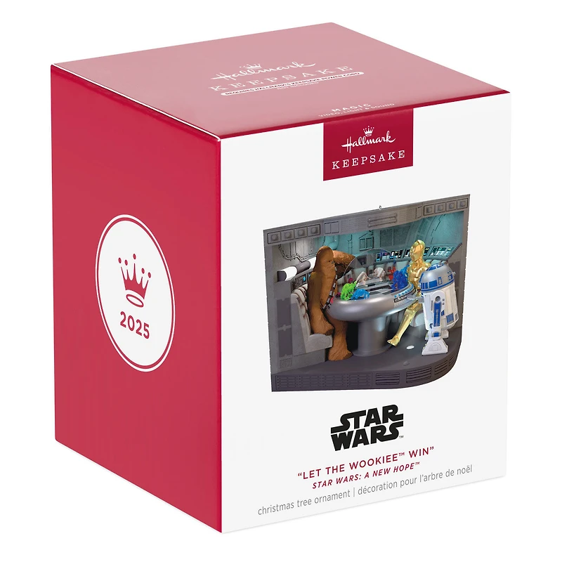 Star Wars: A New Hope™ "Let the Wookiee™ Win" Ornament With Video, Light and Sound for only USD 99.99 | Hallmark