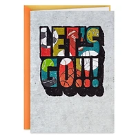Let's Go Sports Graphics Lettering Birthday Card for Kids for only USD 4.99 | Hallmark