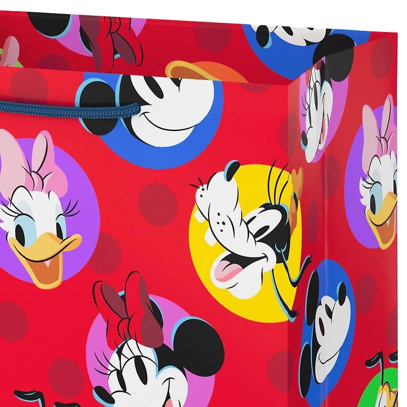 9.6" Disney Mickey and Friends Polka-Dots on Red Medium Gift Bag for only USD 3.99 | Hallmark