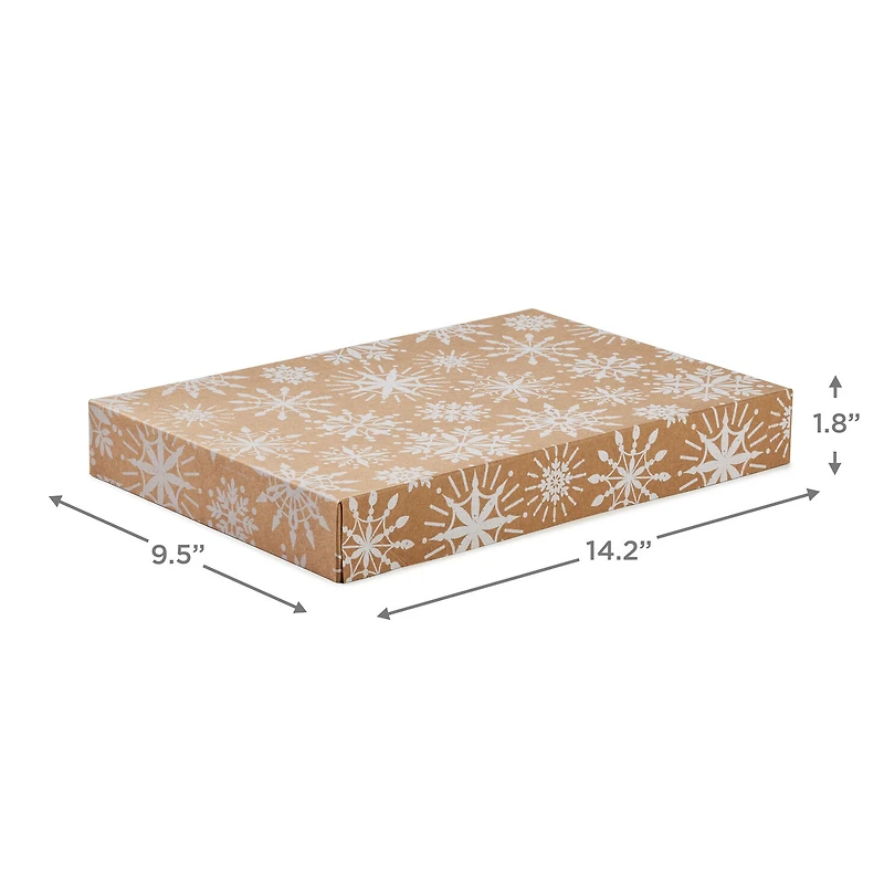 Snowflakes and Stripes 12-Pack Designed Brown Shirt Boxes for only USD 14.99 | Hallmark
