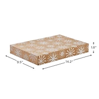 Snowflakes and Stripes 12-Pack Designed Brown Shirt Boxes for only USD 14.99 | Hallmark