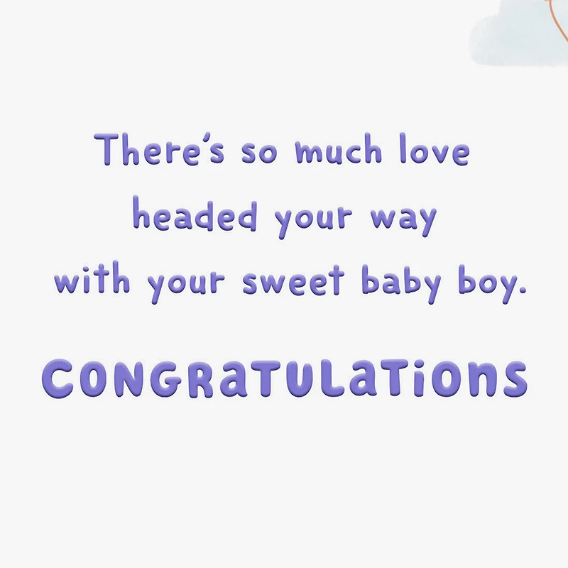 So Much Love Headed Your Way New Baby Boy Card for only USD 2.99 | Hallmark