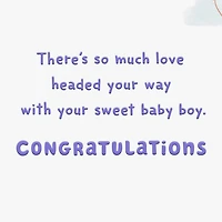 So Much Love Headed Your Way New Baby Boy Card for only USD 2.99 | Hallmark