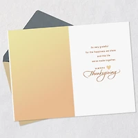 Always Thankful to Be Yours Thanksgiving Card for Wife for only USD 3.99 | Hallmark