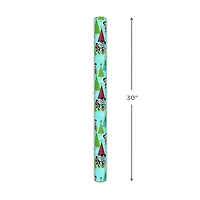Disney Vintage Mickey and Minnie on Blue Christmas Wrapping Paper Roll, 25 sq. ft. for only USD 4.99 | Hallmark