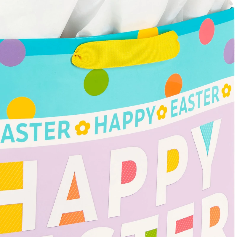 15.5" Polka Dots Extra-Large Easter Gift Bag With Tissue for only USD 6.99 | Hallmark