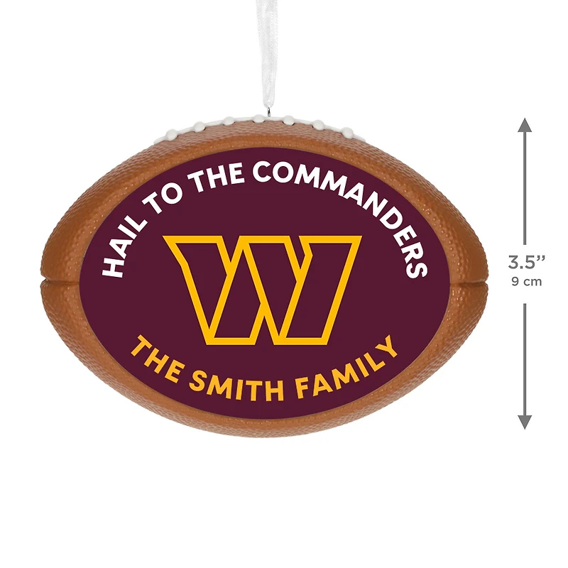 NFL Washington Commanders Football Personalized Ornament, Custom Text for only USD 30.99 | Hallmark