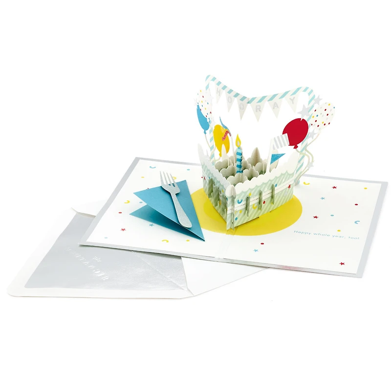 Hooray Cake and Balloons 3D Pop-Up Birthday Card for only USD 12.99 | Hallmark