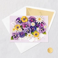 Purple Pansy Cart Blank Card for only USD 8.59 | Hallmark