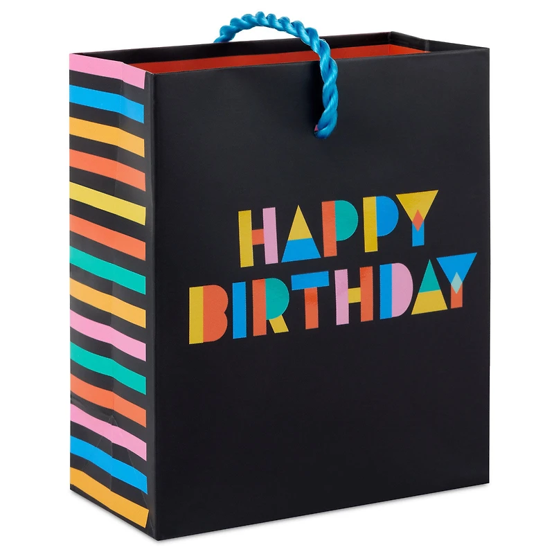 4.6" Colorful Wishes on Black Birthday Gift Card Holder Mini Bag for only USD 2.49 | Hallmark