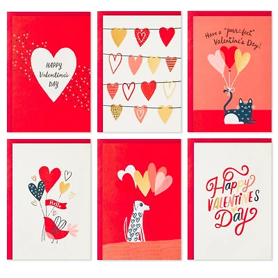 Balloons and Pets Assorted Valentine's Day Cards, Pack of 36 for only USD 18.99 | Hallmark