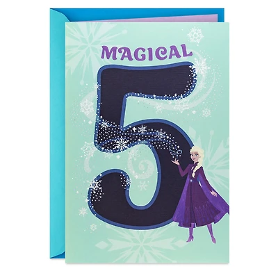 Disney Frozen Elsa Magical Princess 5th Birthday Card for Girls for only USD 4.99 | Hallmark