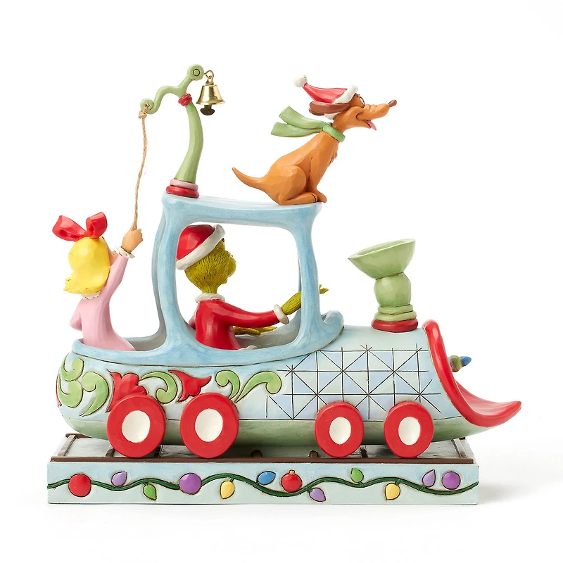 Jim Shore Grinch, Max and Cindy Lou on Train Figurine, 9.1" for only USD 99.99 | Hallmark