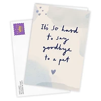 So Hard to Say Goodbye Custom Pet Sympathy Card for only USD 4.99 | Hallmark