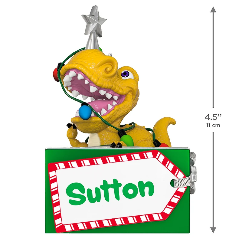 Festive Dinosaur Personalized Ornament, Custom Text for only USD 30.99 | Hallmark