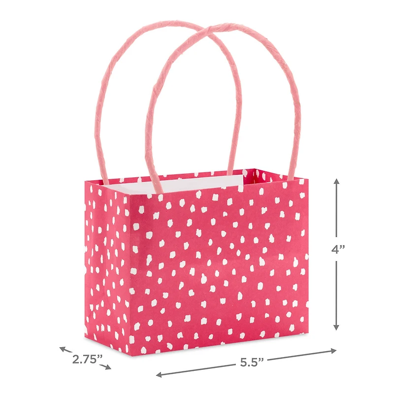4" Pink Garden Floral Mini Horizontal Gift Bag Bundle for only USD 7.99 | Hallmark