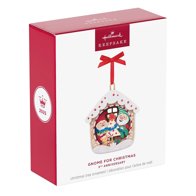 5th Anniversary Gnome for Christmas Papercraft Ornament for only USD 31.99 | Hallmark