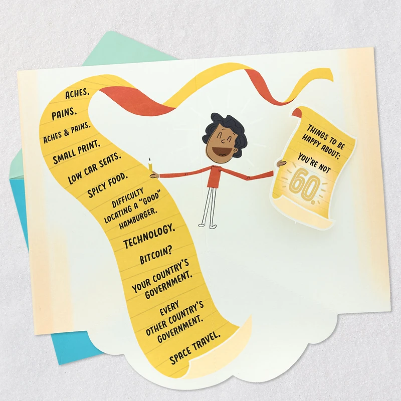 List of Things to Complain About Funny Pop-Up 50th Birthday Card for only USD 5.59 | Hallmark
