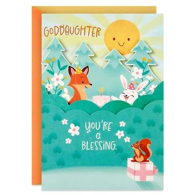 You're a Wonderful Blessing Pop-Up Birthday Card for Goddaughter for only USD 5.99 | Hallmark
