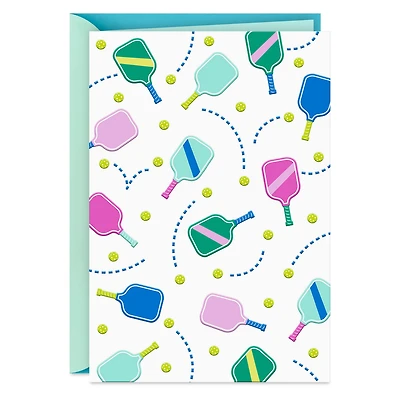 Colorful Pickleball Paddles Blank Card for only USD 3.99 | Hallmark