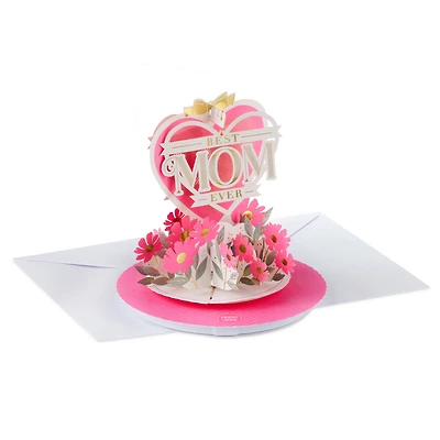 Best Mom Ever Hearts and Flowers Musical 3D Pop-Up Mother's Day Card With Motion for only USD 14.99 | Hallmark