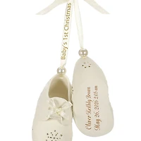 Baby’s First Christmas Booties Porcelain Personalized Ornament, Custom Text for only USD 34.99 | Hallmark