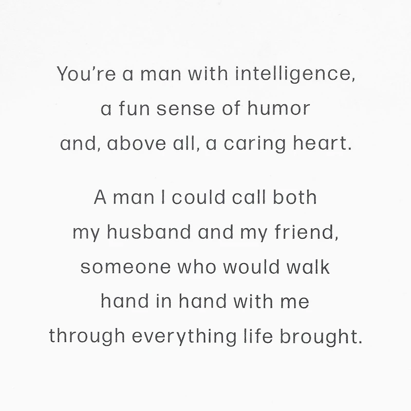 I'm Thankful to Walk Hand in Hand With You Father's Day Card for Husband for only USD 9.99 | Hallmark