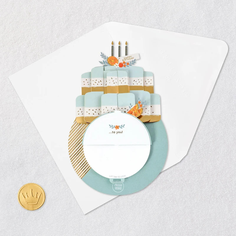 Citrus Cake Musical 3D Pop-Up Birthday Card With Motion for only USD 14.99 | Hallmark