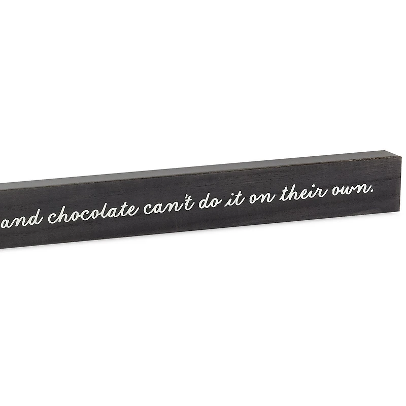 Friends, Wine and Chocolate Wood Quote Sign, 23.5x2 for only USD 14.99 | Hallmark